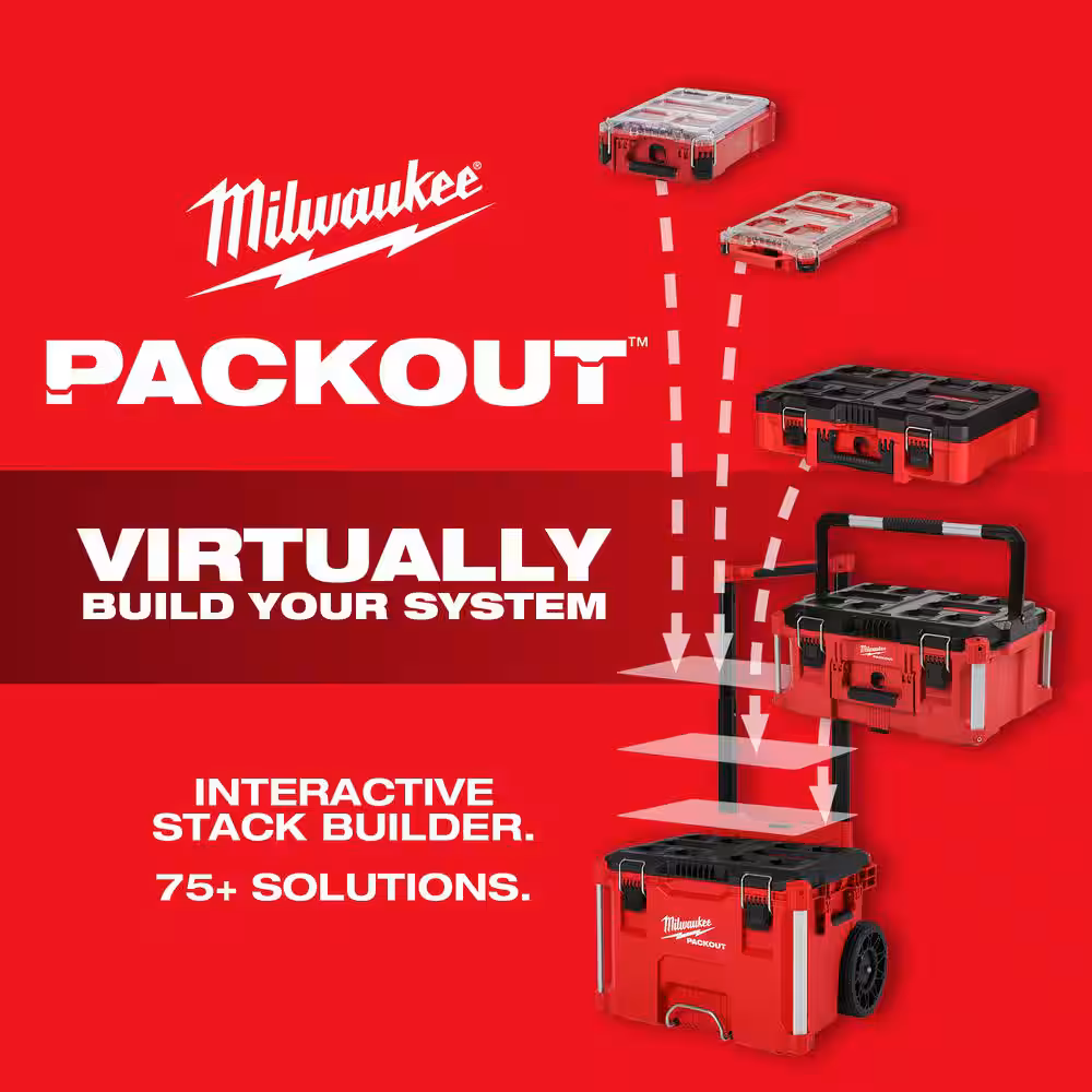 PACKOUT 5-Compartment Low-Profile Compact Small Parts Organizer