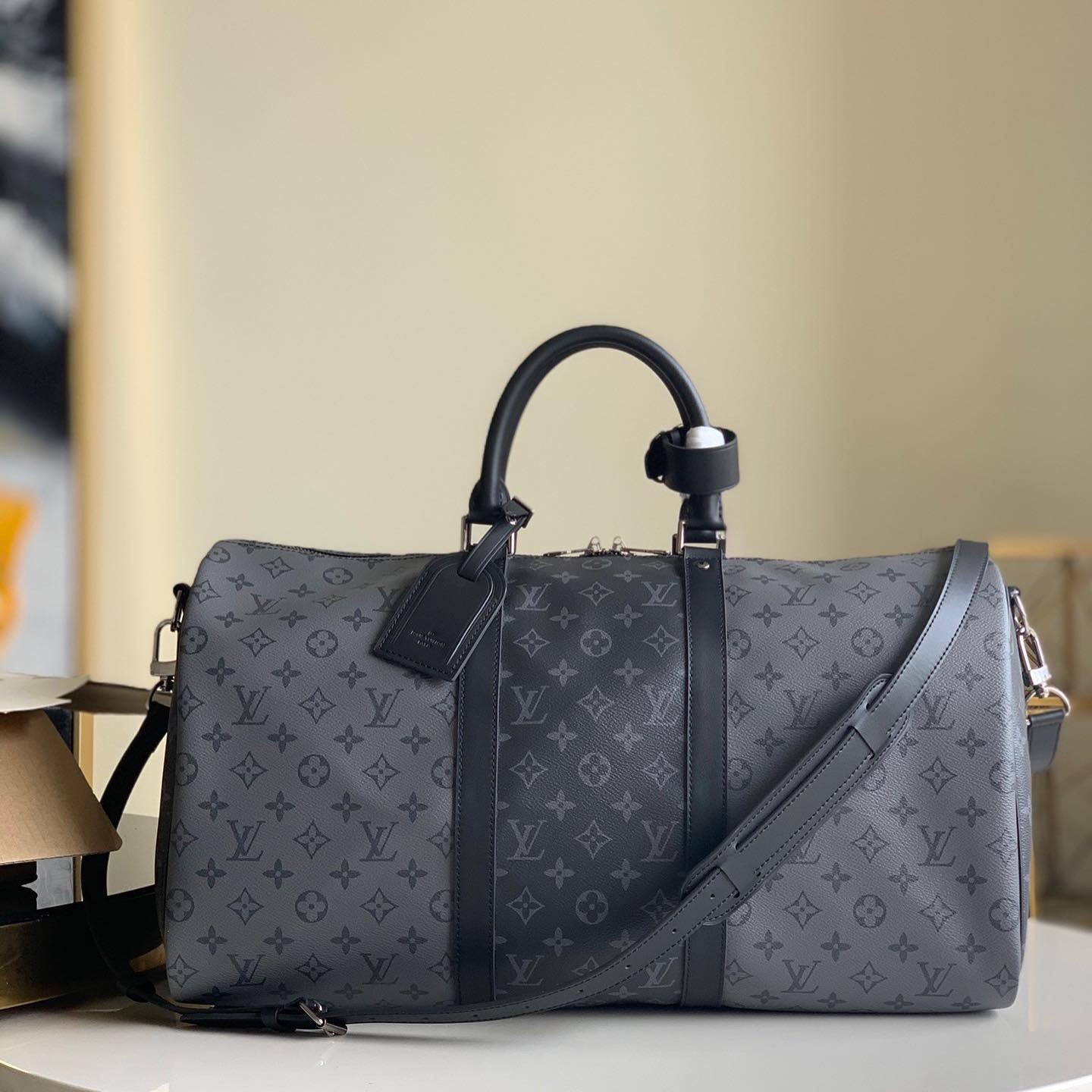 TOP Louis Vuitton LV Travel  Keepall Bag 50-Black
