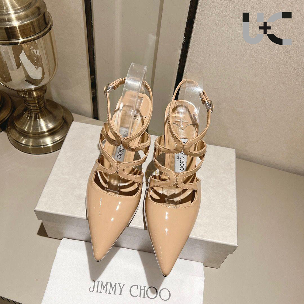 Jimmy Choo Patent Leather Azia  Heels (Replica)