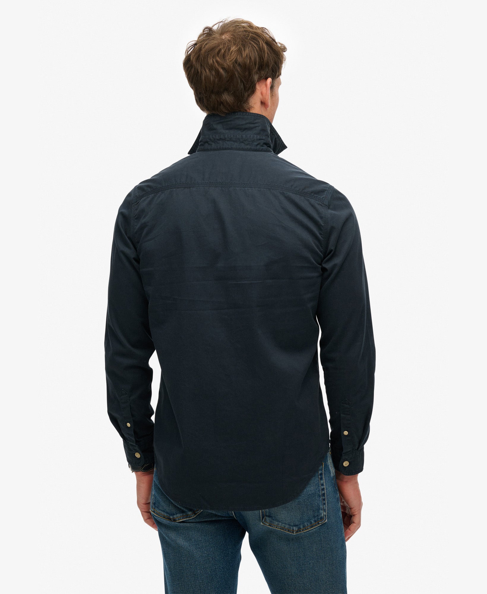 Cotton Workwear Long Sleeve Shirt | Eclipse Navy