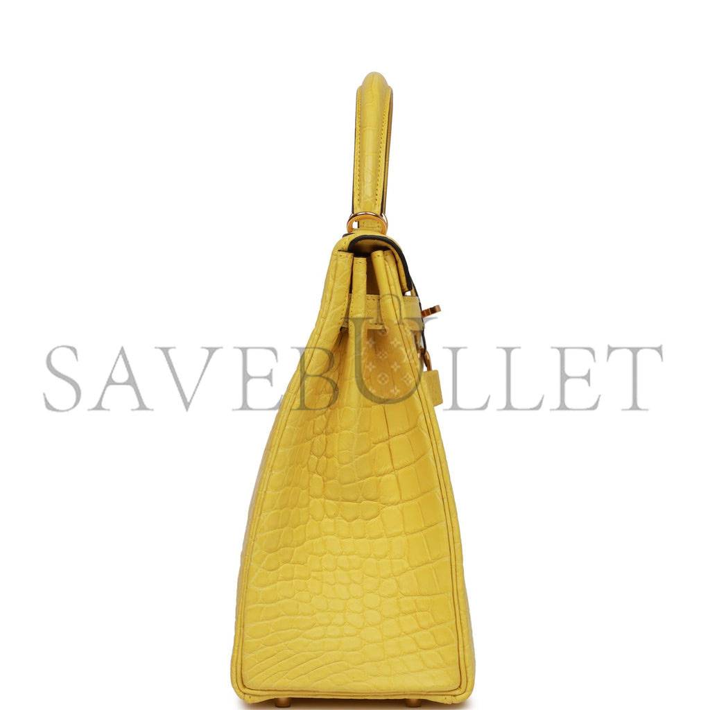 HERMES MASTER KELLY 32 MATTE ALLIGATOR GOLD HARDWARE (32*23*10.5cm)