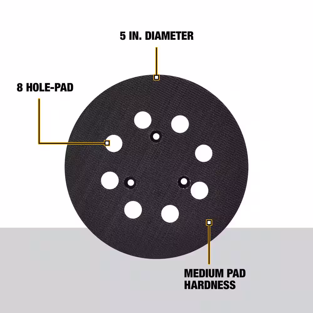 5 in. Random Orbit Palm Sander Pad