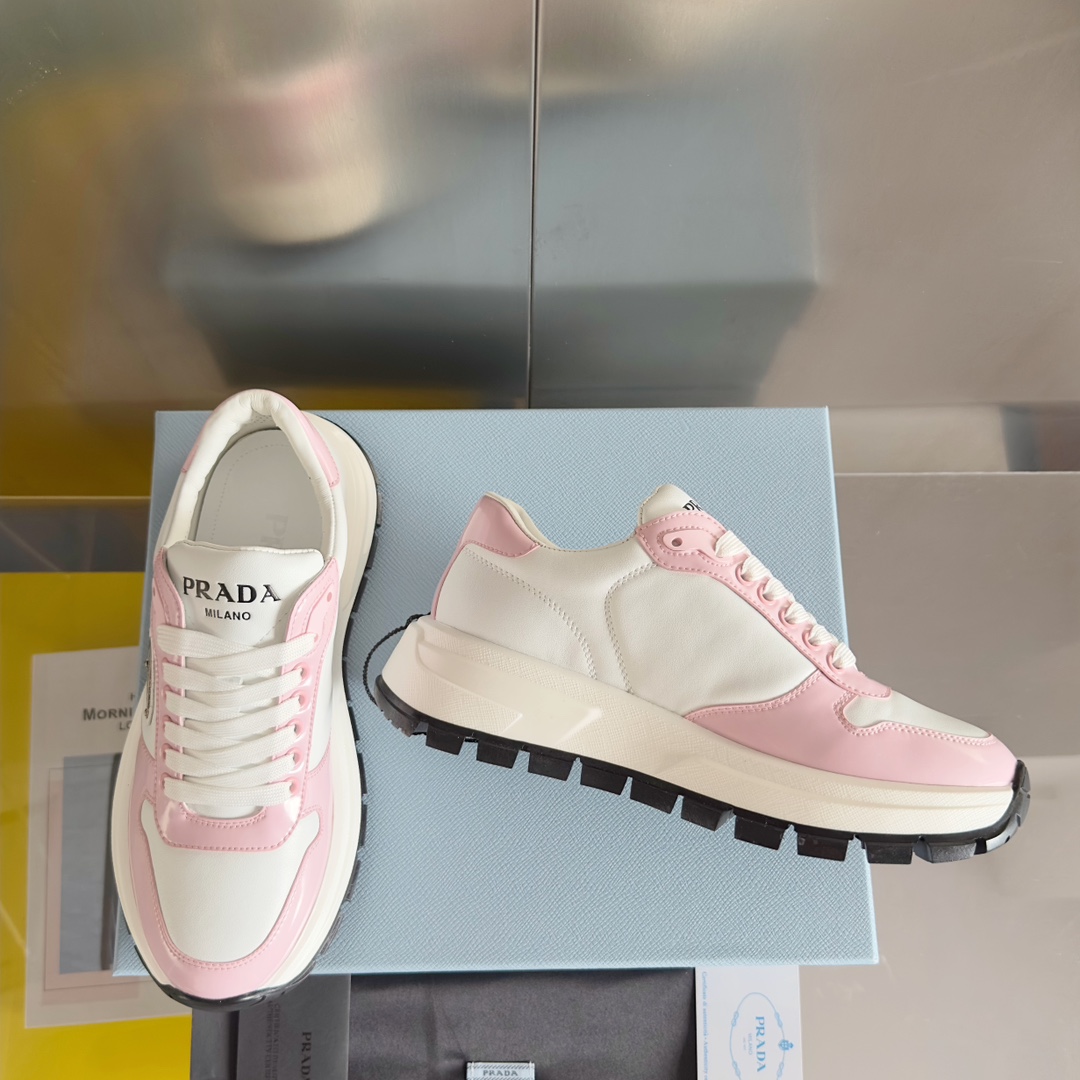 TOP PRADA Re-Nylon Thick Sole Sneakers - 6 Colors