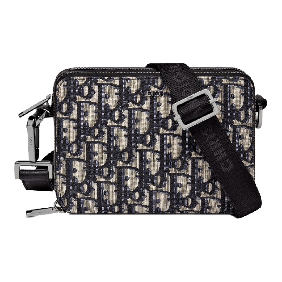 DIOR Oblique Classic Embroidery Crossbody Bag（10A Mirror Version）