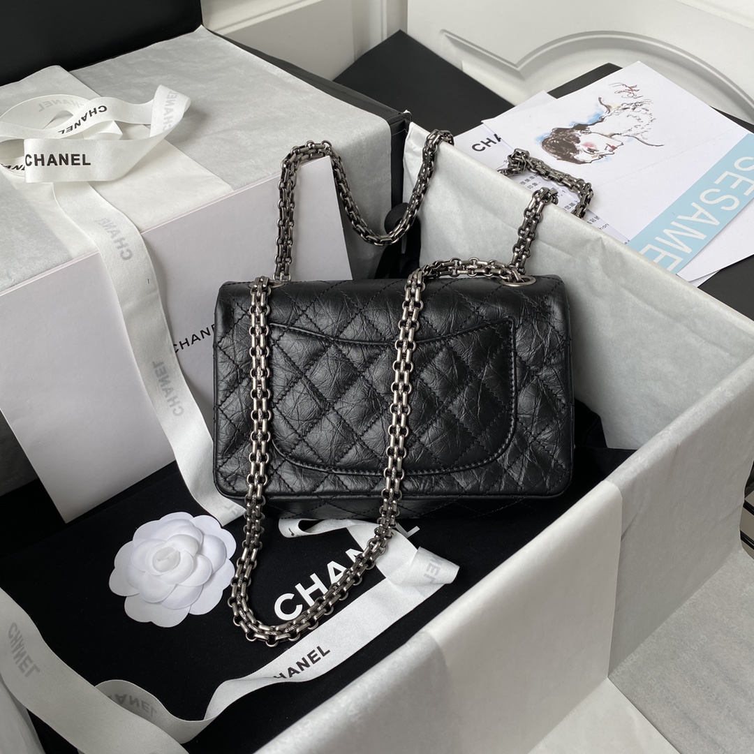 TOP CHANEL 2.55 Reissue Bag Small 20cm - Black