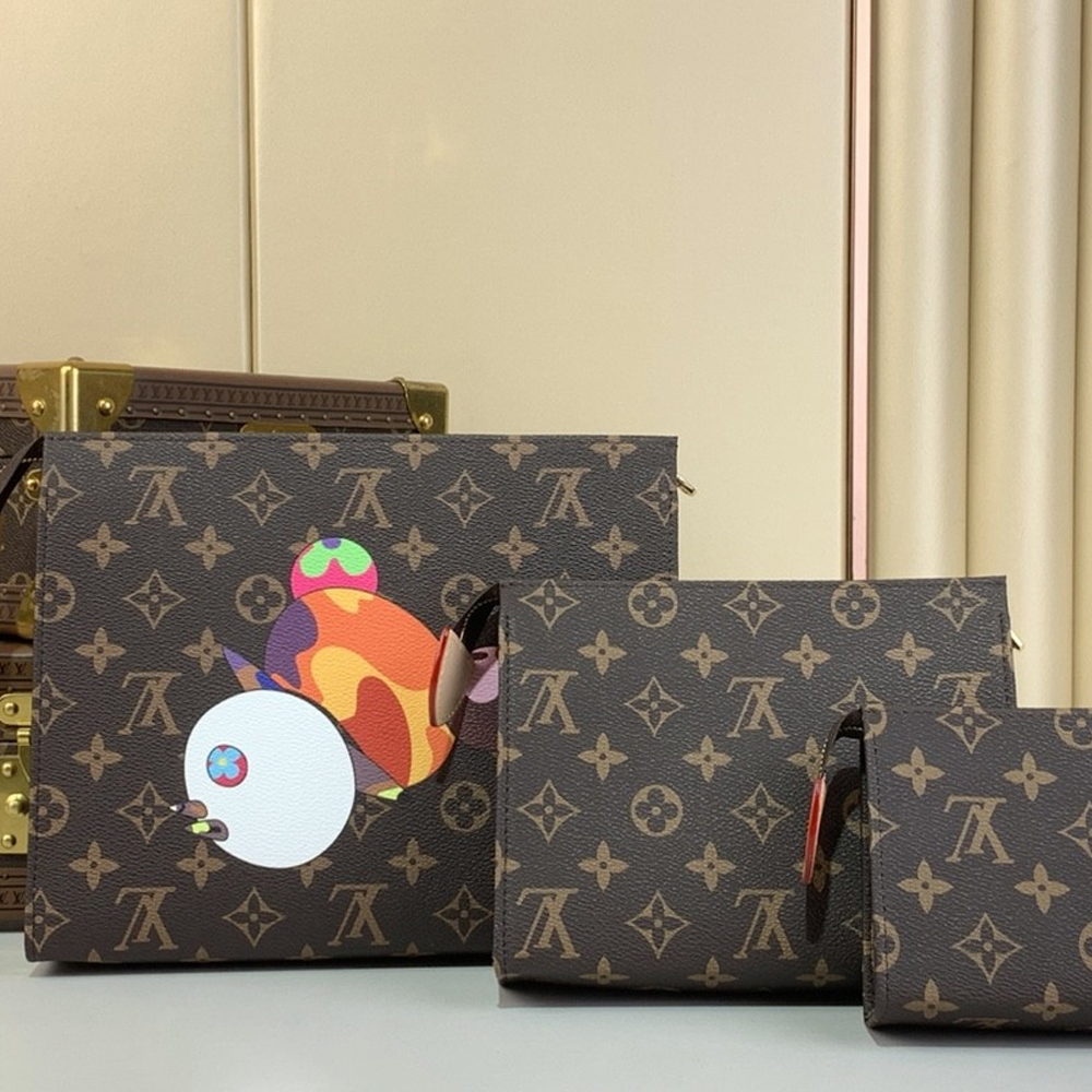 Louis Vuitton LV x TM Trio Toiletry Pouch (Replica)