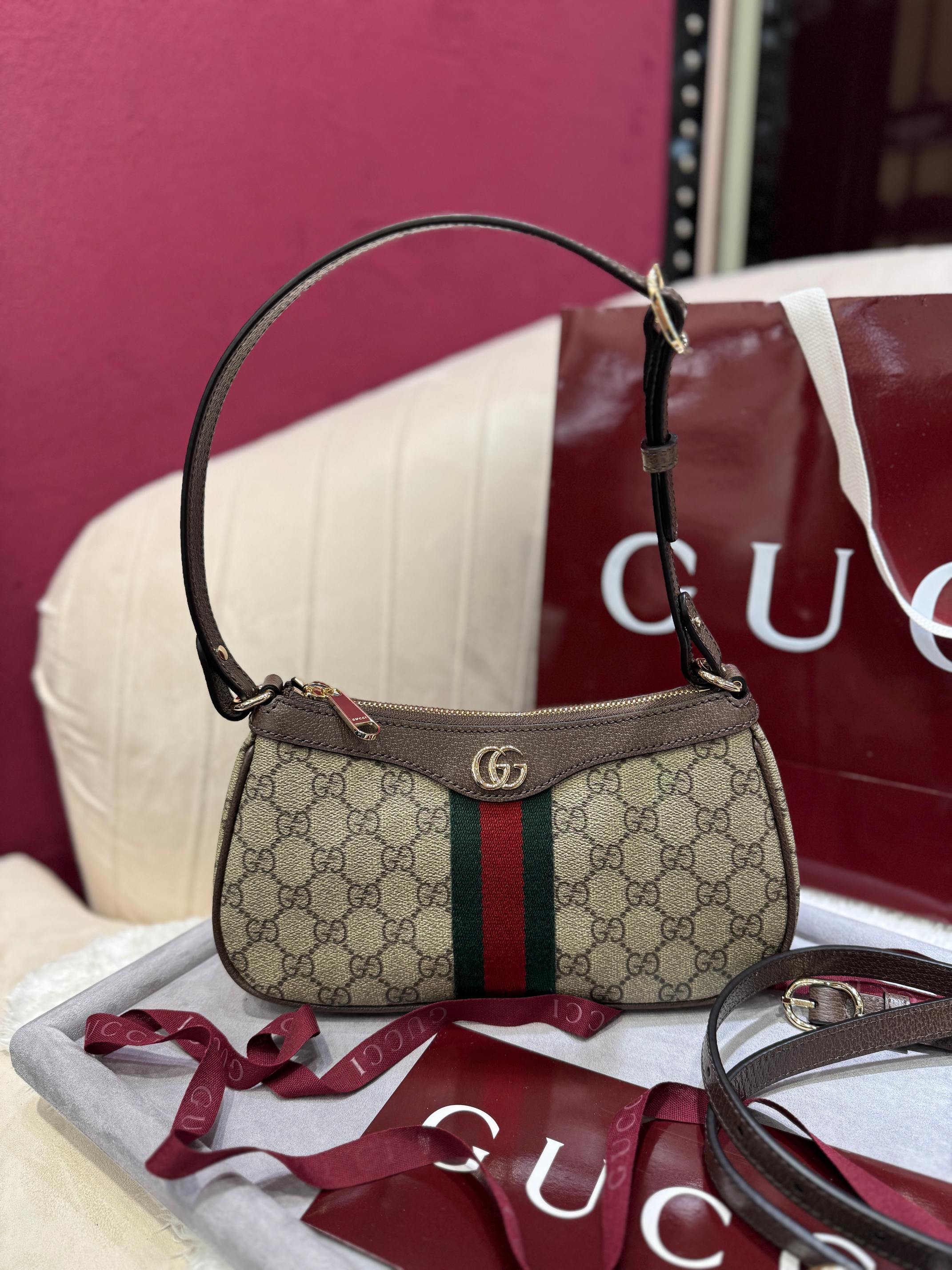 TOP GUCCI Ophidia Shoulder Bag 26 x 15 x 6.5 cm - Brown