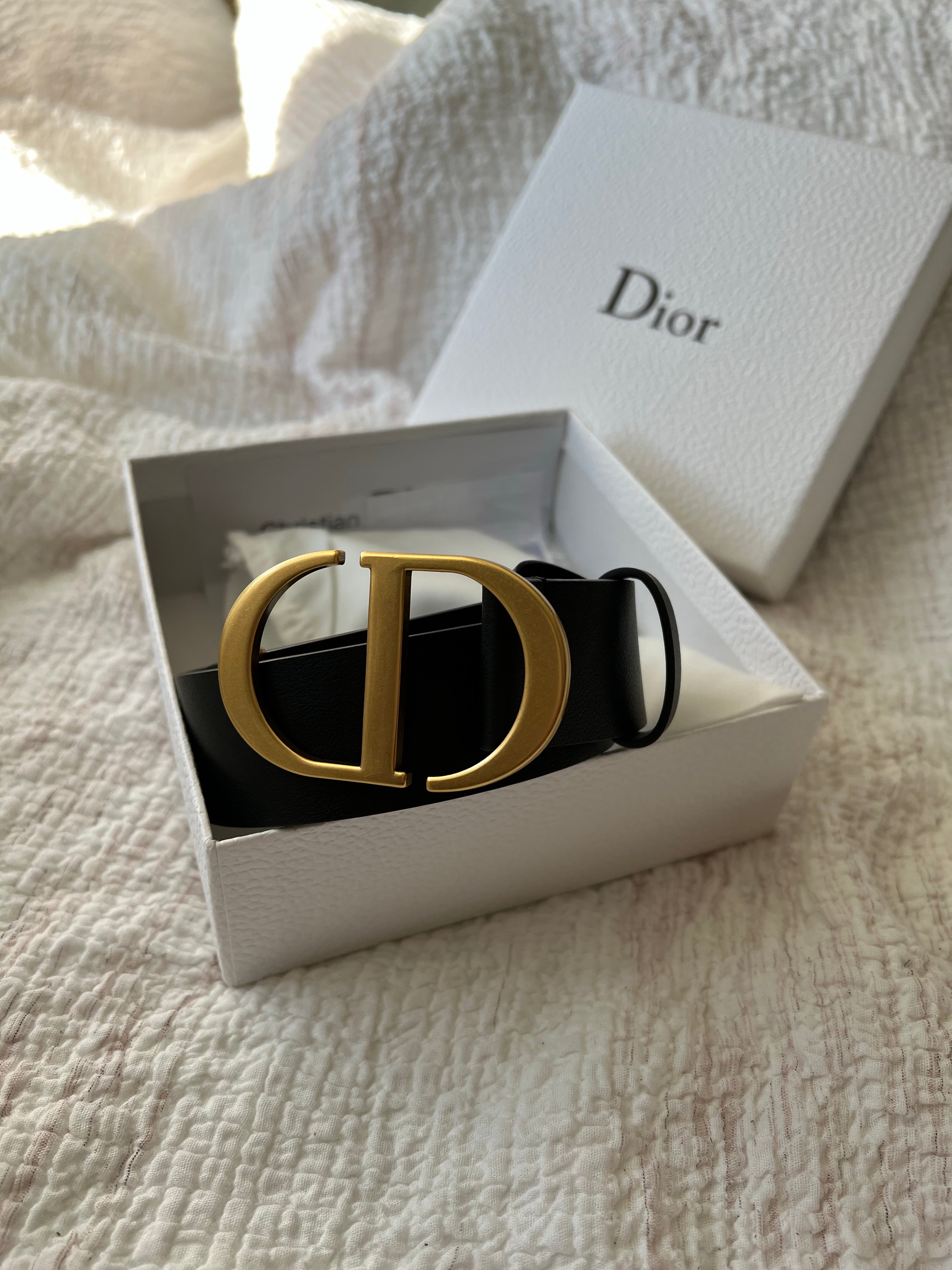 Top Christian Dior 30 Montaigne Belt 35mm - Black