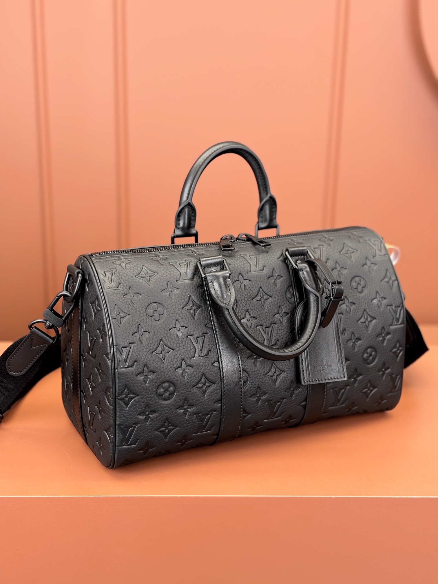 TOP Louis Vuitton LV Keepall Bandoulière 35 Travel Bag 34x21x16cm - Black