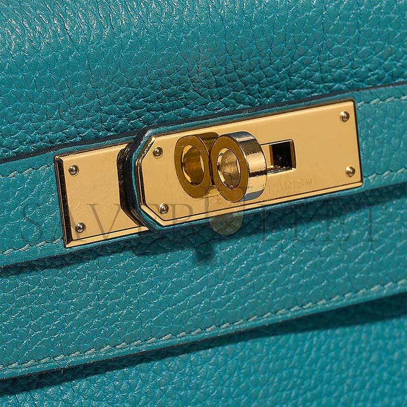 HERMÈS MASTER KELLY 28 TOGO BLEU PAON  (28*21*10cm)