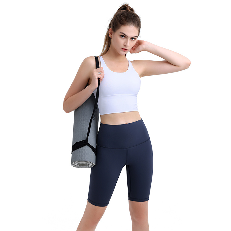 Womens High Waisted Yoga Capris with Pockets, Tummy Control Non See Through Workout Athletic Running Capri Leggings