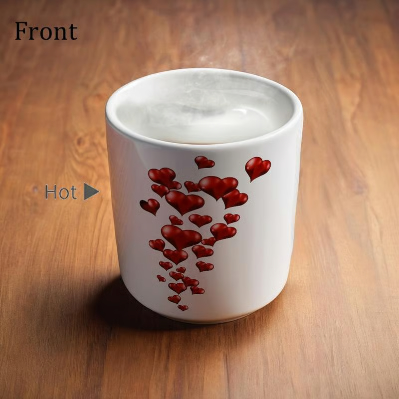 💫Heart-Shaped Colour Changing Ceramic Mug☕💕