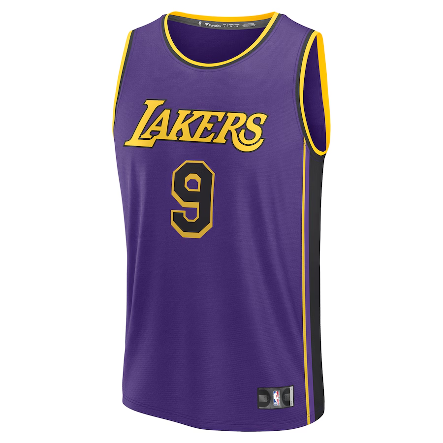 Men's Los Angeles Lakers Bronny James Purple Fast Player Jersey - Statement Edition