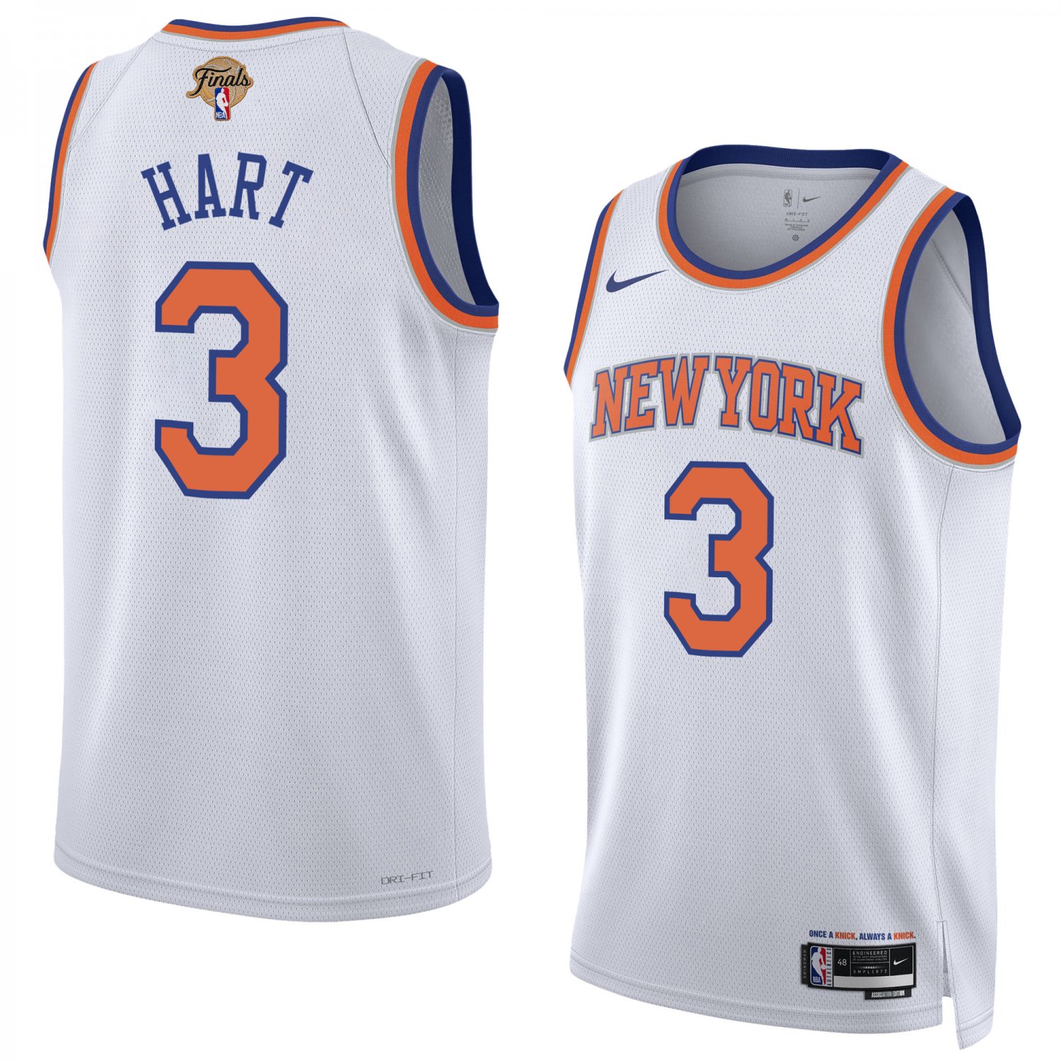 Josh Hart New York Knicks 2026 Finals Jersey - White