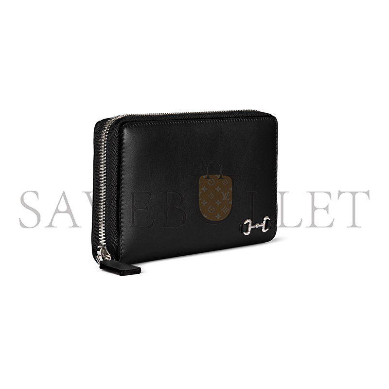 GUCCI ZIP AROUND WALLET WITH HORSEBIT 846954 (19*10.5*2.5cm)
