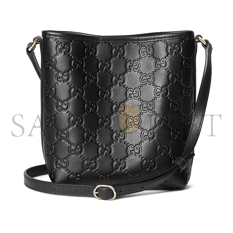 GUCCI GG EMBLEM NANO BUCKET BAG 847090 (18*15*8cm)