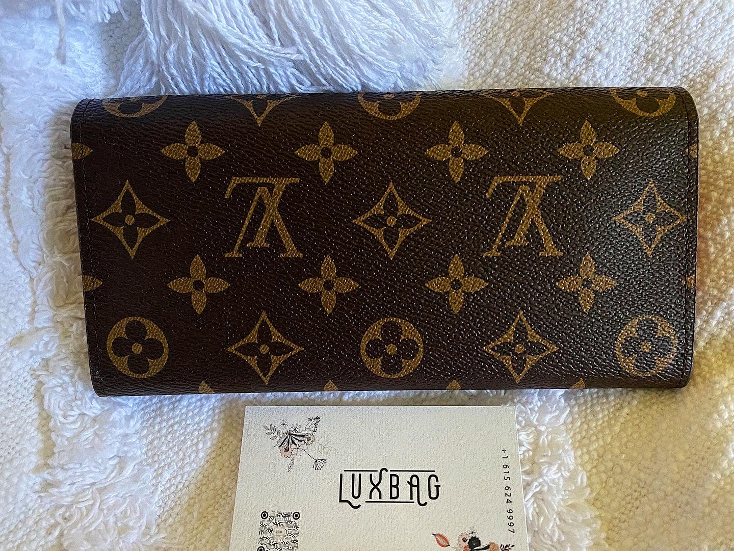TOP Louis Vuitton LV Emilie Wallet Monogram Canvas