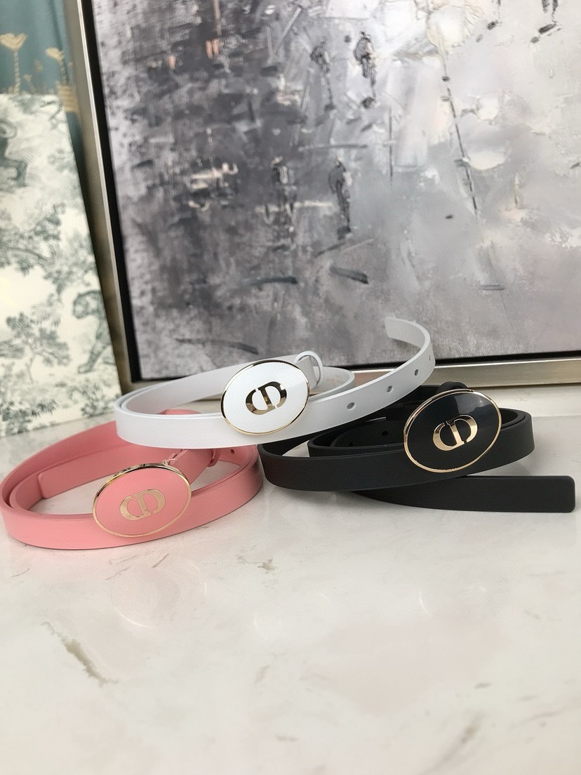 TOP Christian Dior Thin Leather Belt - 3 Colors