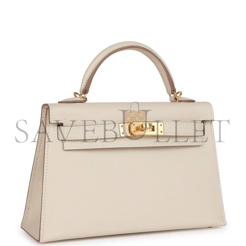 HERMES MINI KELLY EPSOM GOLD HARDWARE (19*12*5.5cm)