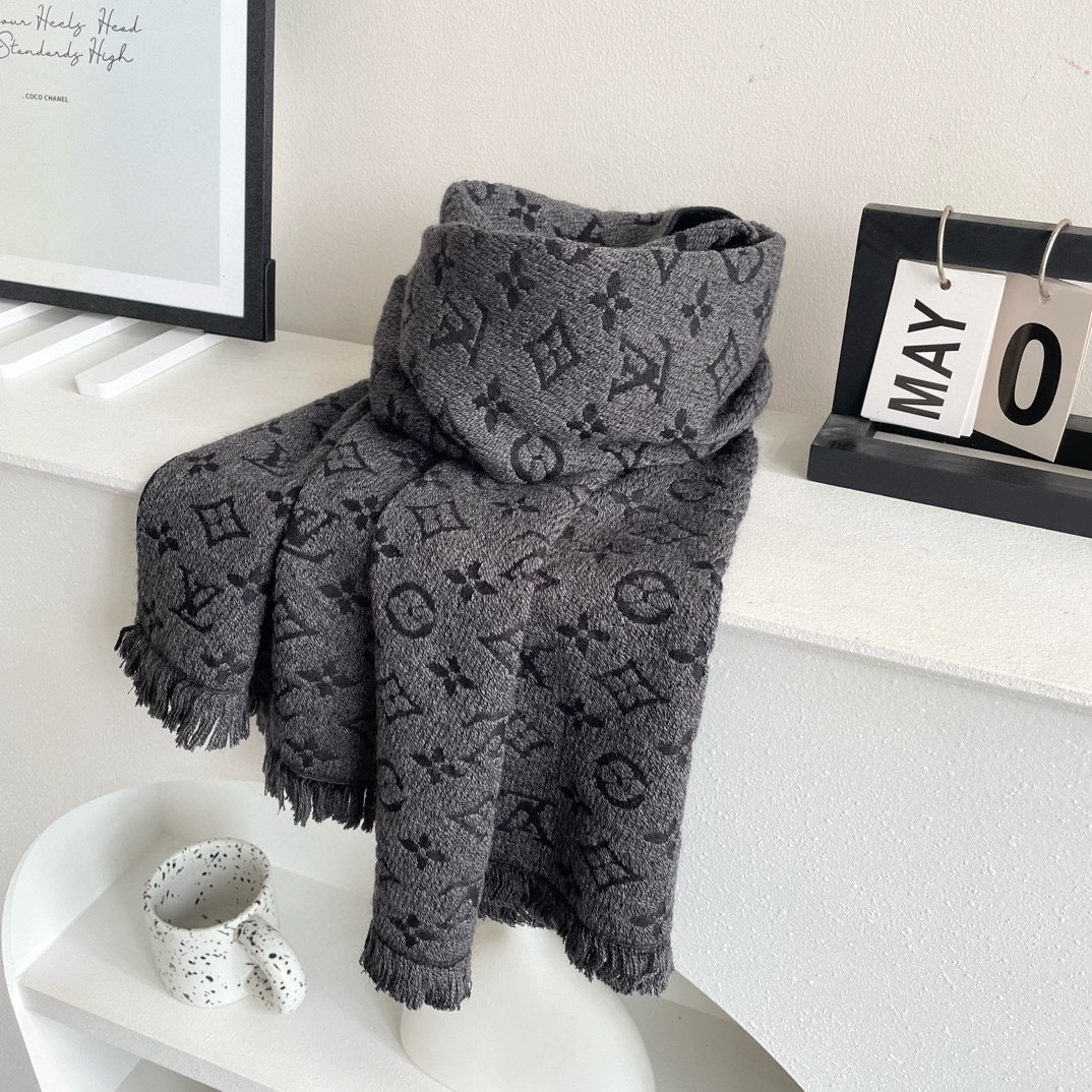 TOP Louis Vuitton LV Monogram Scarf 180x40cm - 3 Color