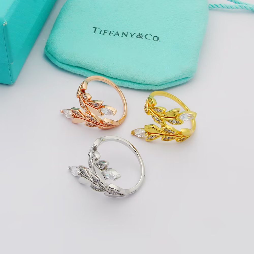 TOP Tiffany and Co. Paper Flowers Ring-3 Colors
