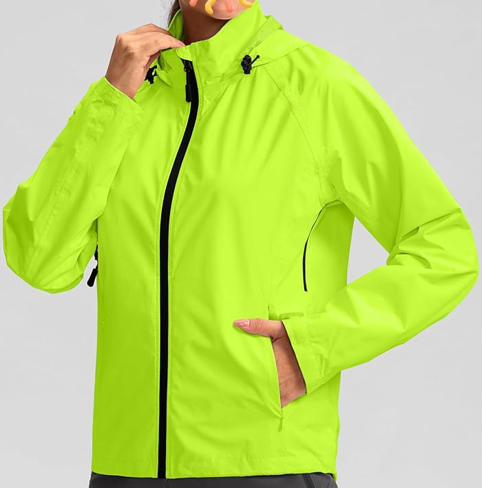 Womens Cycling Rain Jackets Waterproof Windbreaker Lightweight