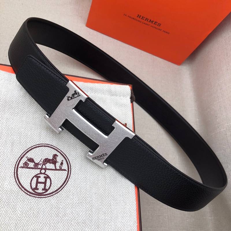 Hermès H Belt Buckle & Reversible Black For Women, Women Belt 380MM