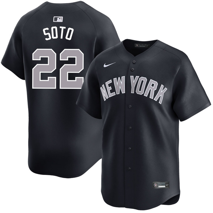 Men's New York Yankees Juan Soto #22 Black Replica Game Jersey
