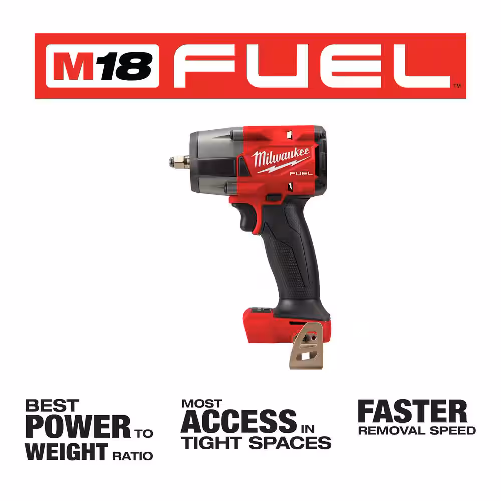 M18 FUEL GEN-2 18V Lithium-Ion Mid Torque Brushless Cordless 3/8 in. Impact Wrench with Friction Ring (Tool-Only)