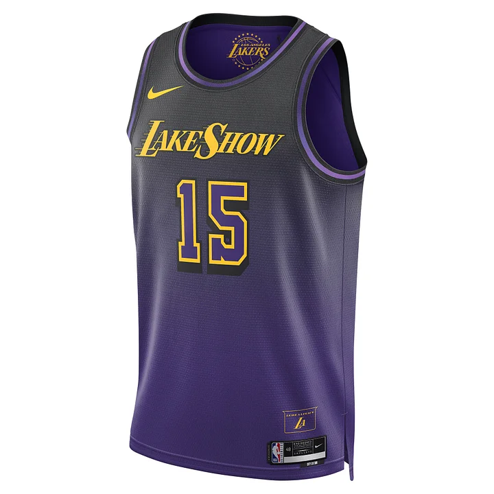 Unisex Los Angeles Lakers Austin Reaves  Purple 2024/25 Swingman  Jersey - City Edition