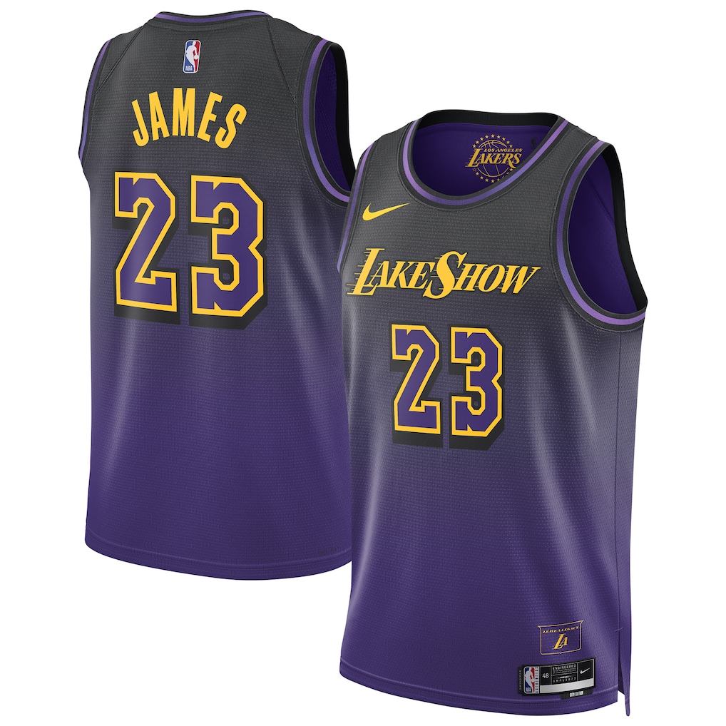 Unisex Los Angeles Lakers LeBron James  Purple 2024/25 Swingman Jersey - City Edition