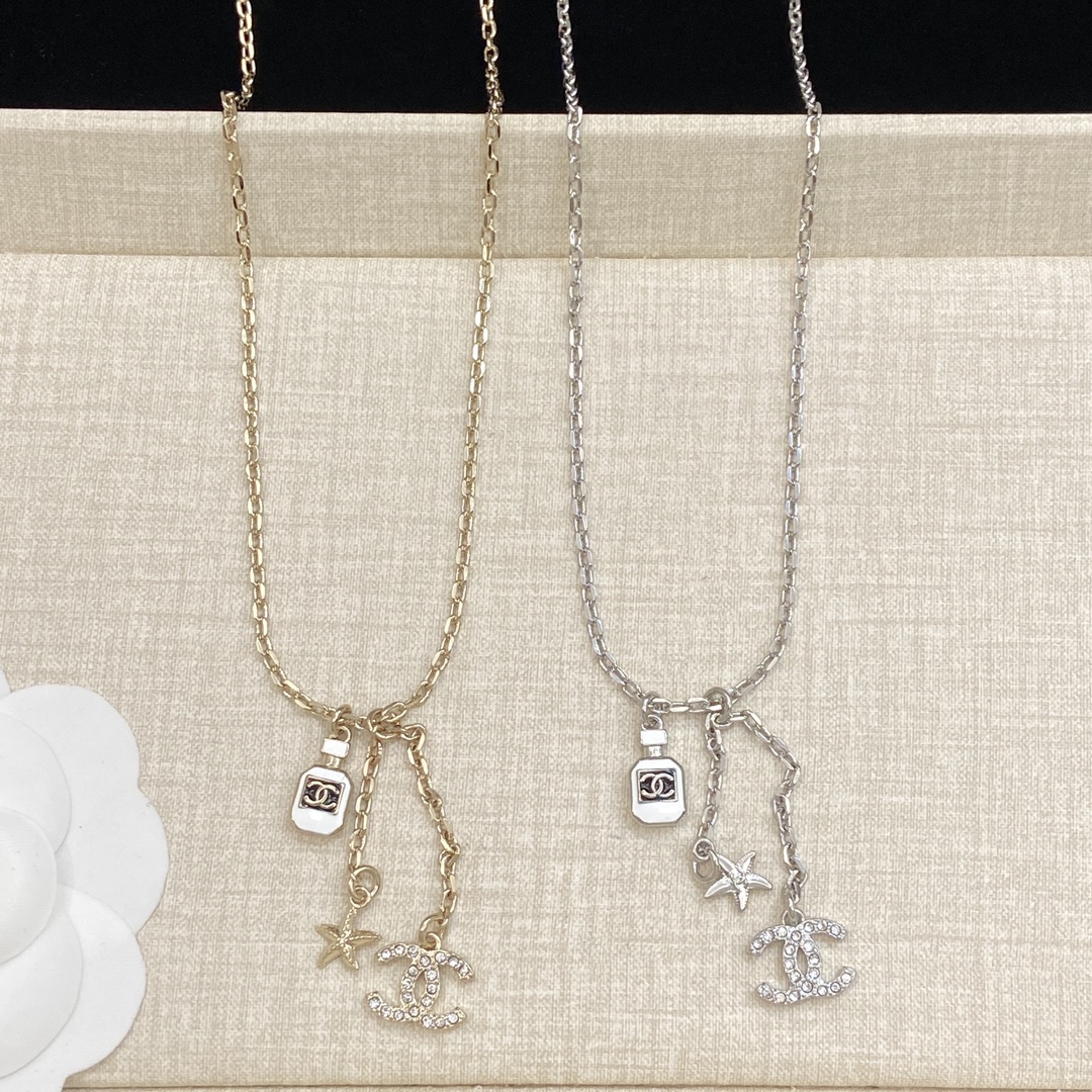 TOP CHANEL CC Necklace - 2 Color