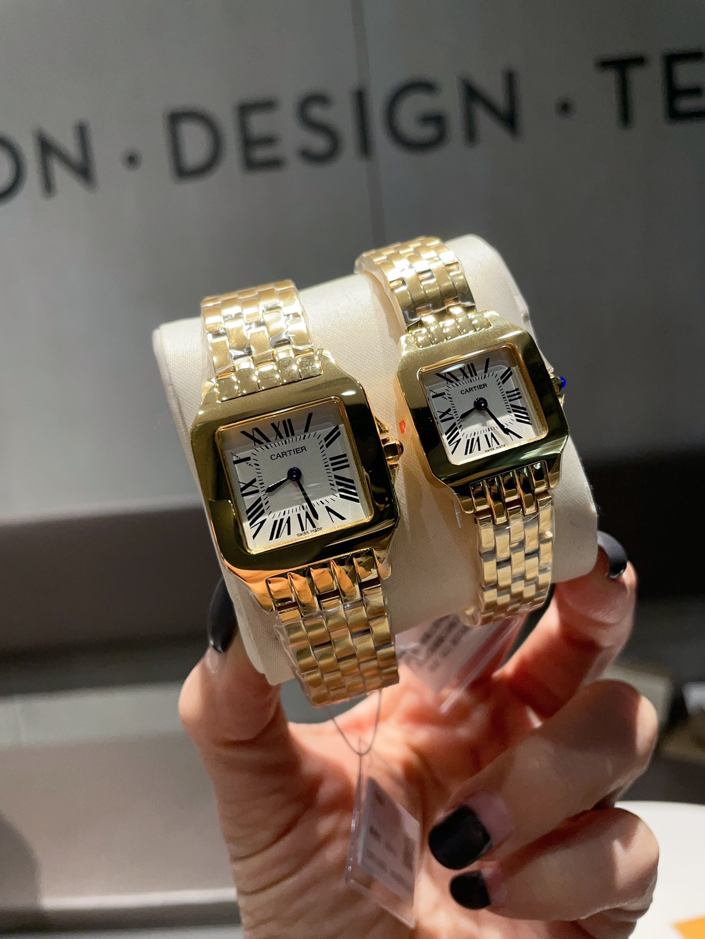 TOP Cartier Santos Demoiselle Watch - Yellow Gold