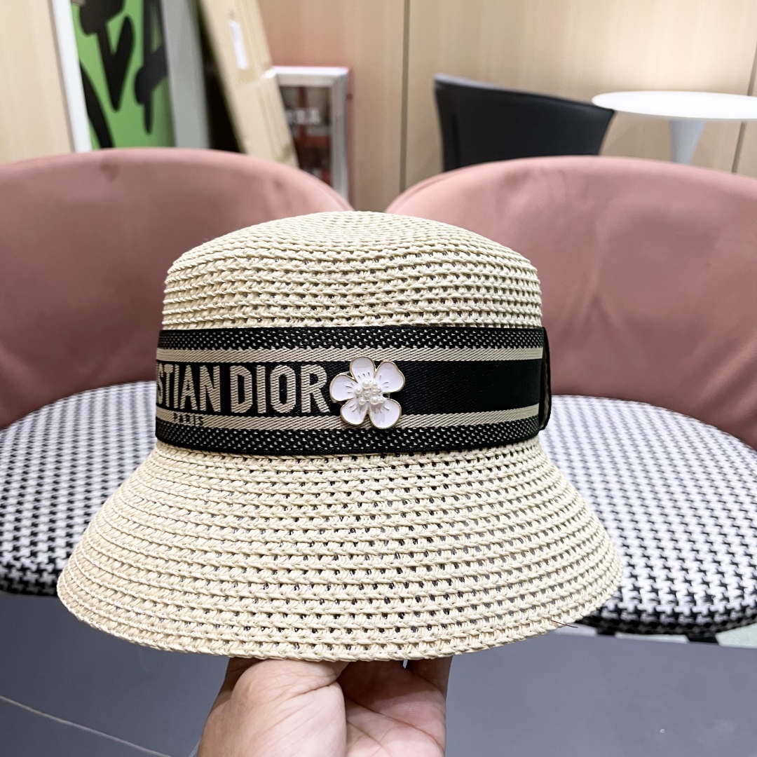 TOP Christian Dior Straw Hat - 4 Color