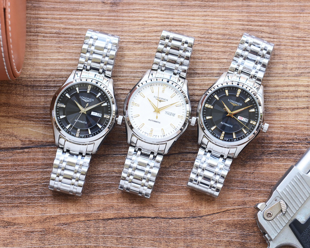 TOP LONGINES Sapphire Glass Stainless Steel Watch 41mm  - 3 Colors