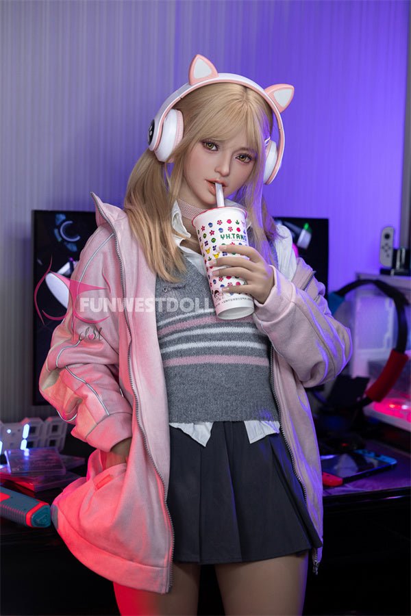 EU In Stock - 159cm/5ft3 A-cup American Cosplay STPE Sex Doll - #038 Natural Alice