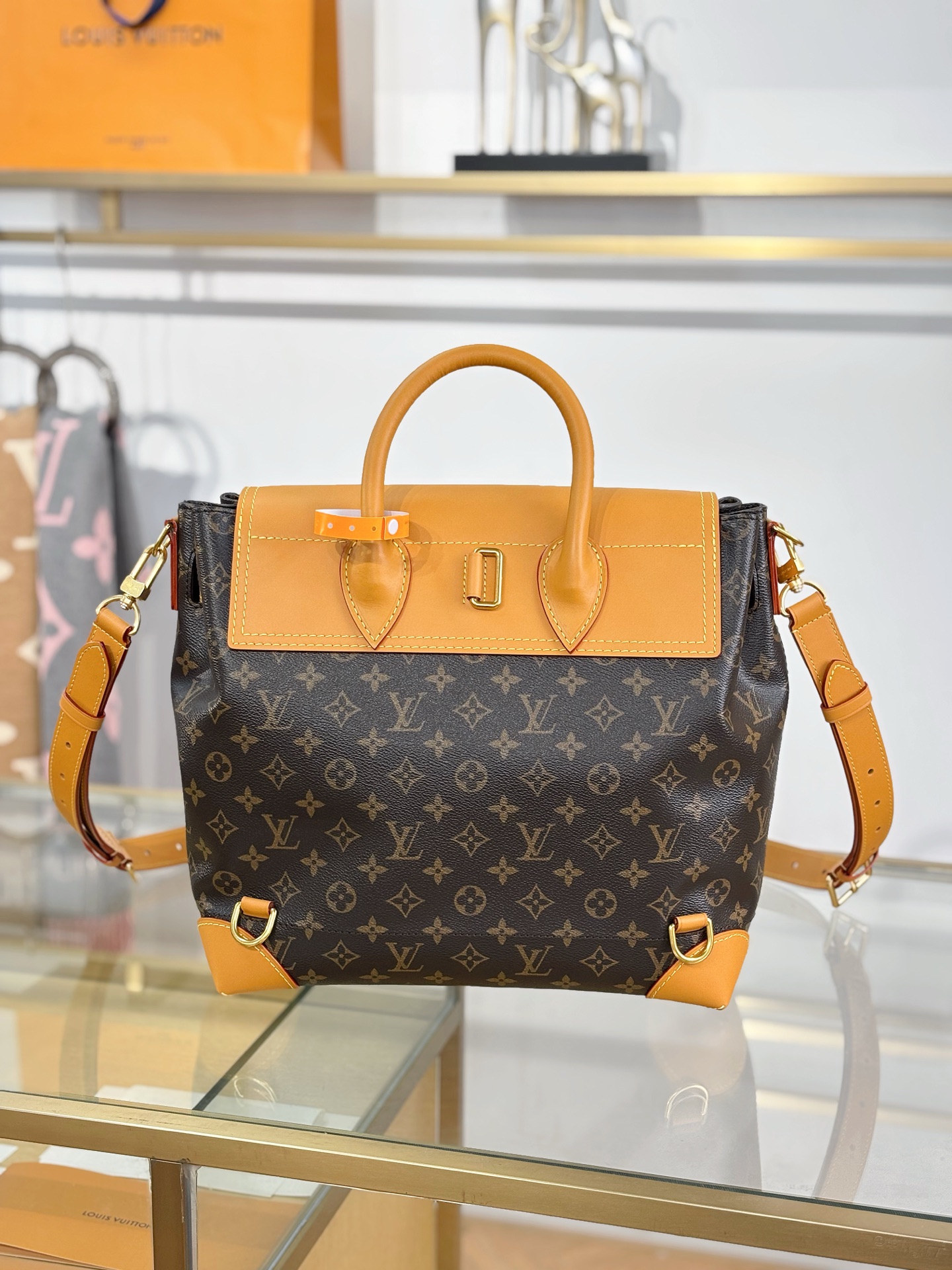 TOP Louis Vuitton LV Steamer 30 Monogram Bag 33x32x14 cm - Brown