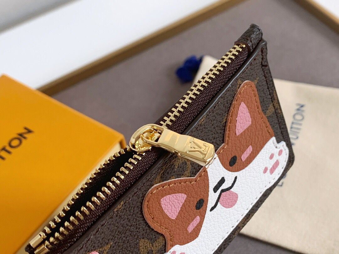TOP Louis Vuitton LV £V Zippy Card Holder - Puppy