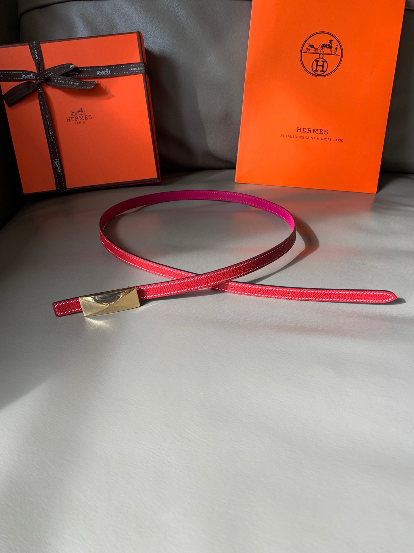 TOP HERMES Double Sided Waistband - 1.3CM