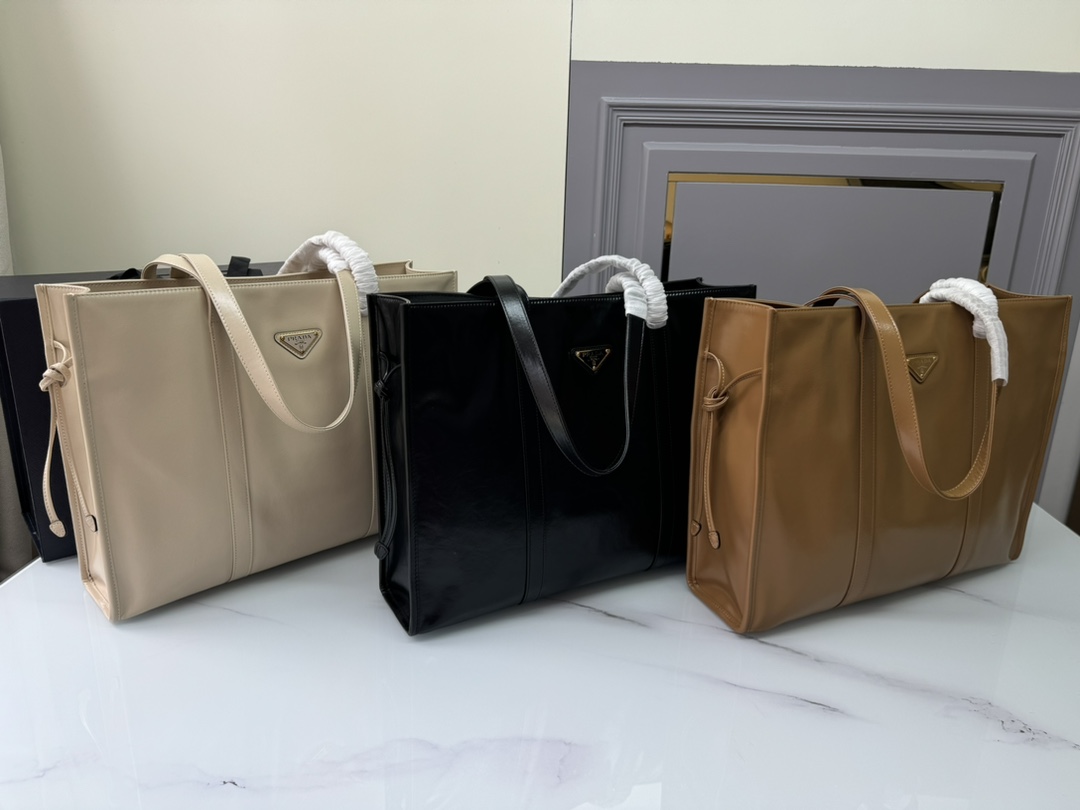 TOP PRADA Leather Tote Bag 39Ｘ31Ｘ10CM - 3 Colour
