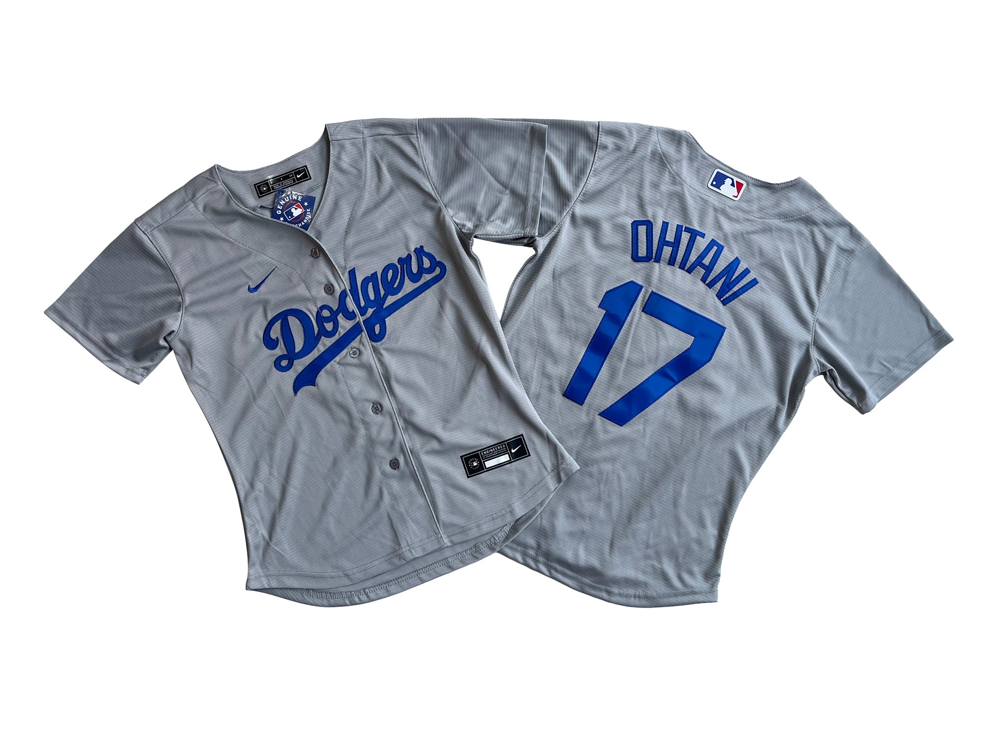 Women's Los Angeles Dodgers 17# Shohei Ohtani Gray jersey