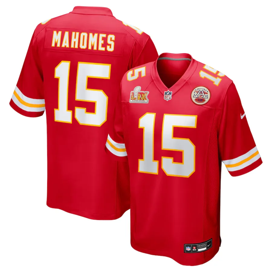 Kansas City Chiefs Patrick MahomesRed Super Bowl LIX Game Jersey