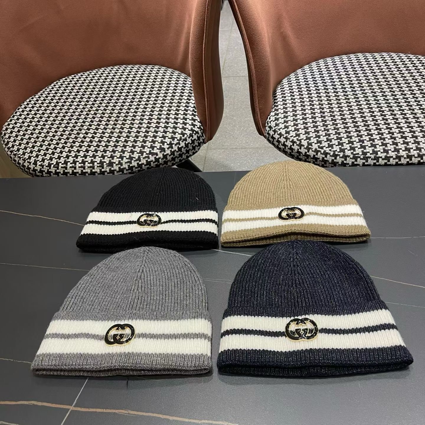 TOP GUCCI Knitted Hat - 4 Colors