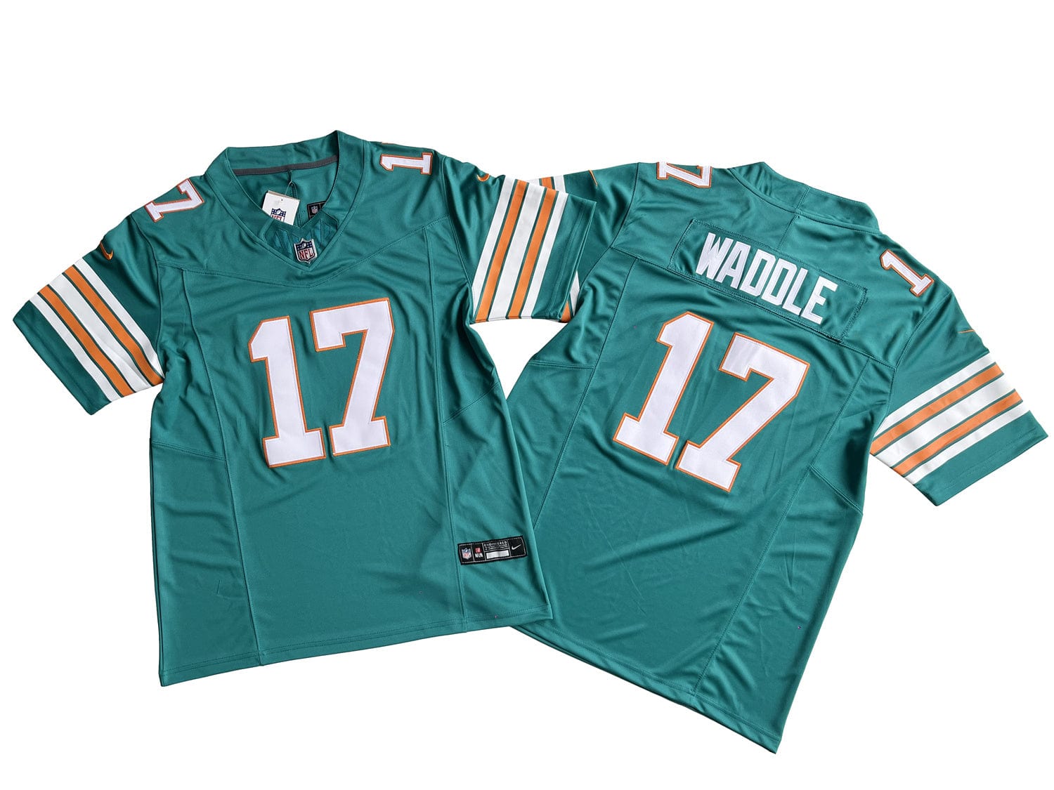 Miami Dolphins 17# Jaylen Waddle  Vapor F.U.S.E. Limited Jersey