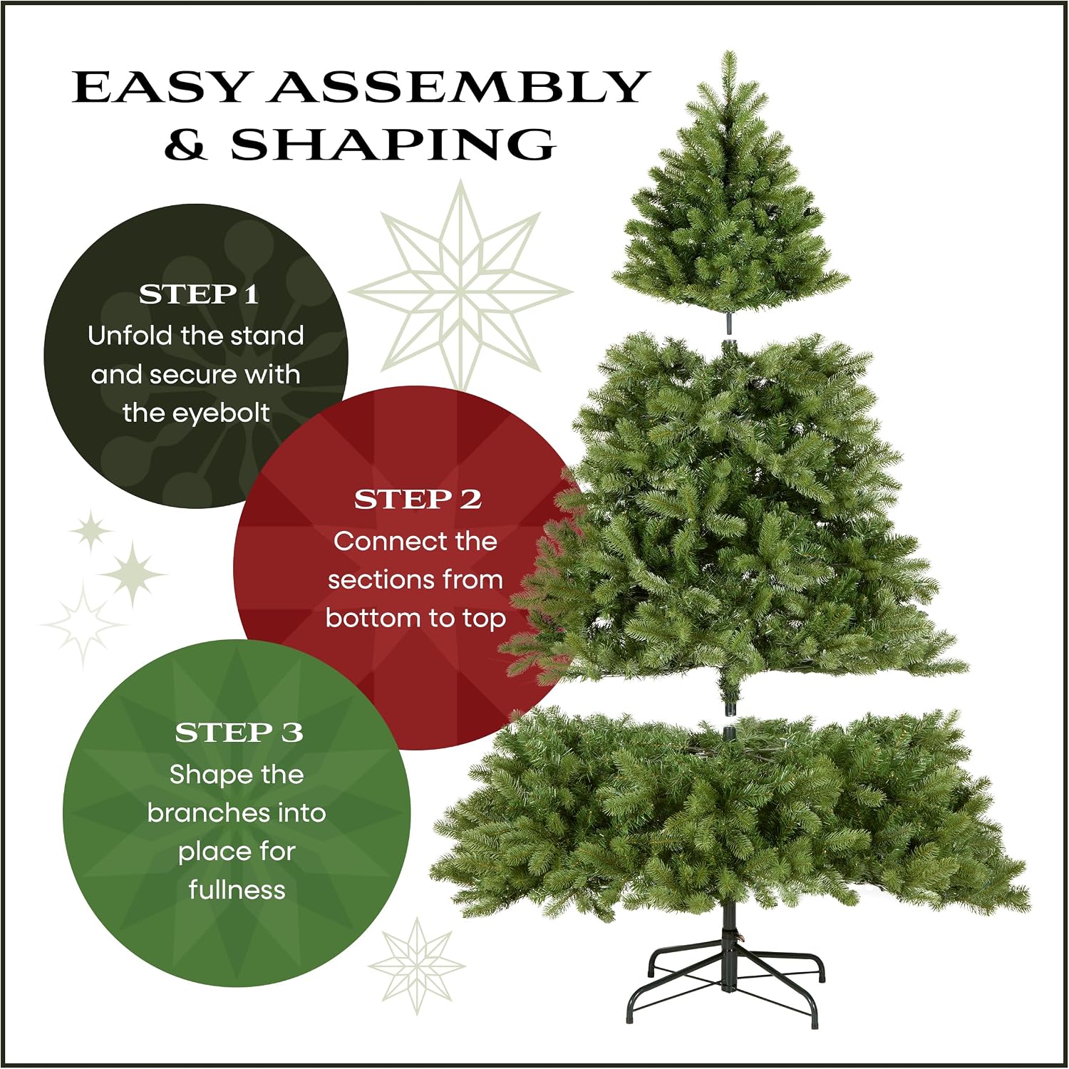 National Tree Company 7.5ft Pre-Lit Dunhill Fir Artificial Christmas Tree