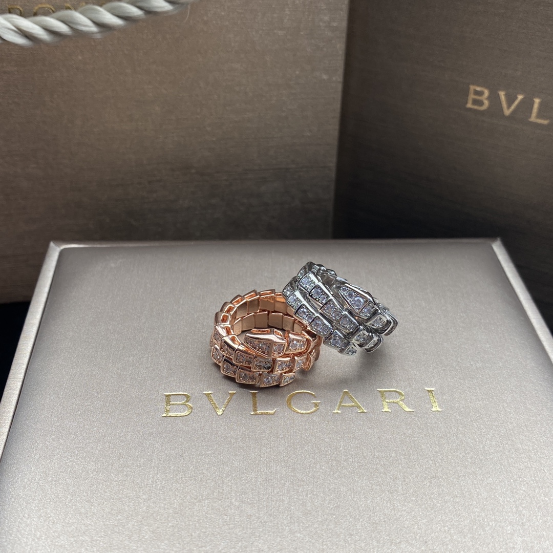 TOP BVLGARI Serpenti Viper Ring - 2 Color
