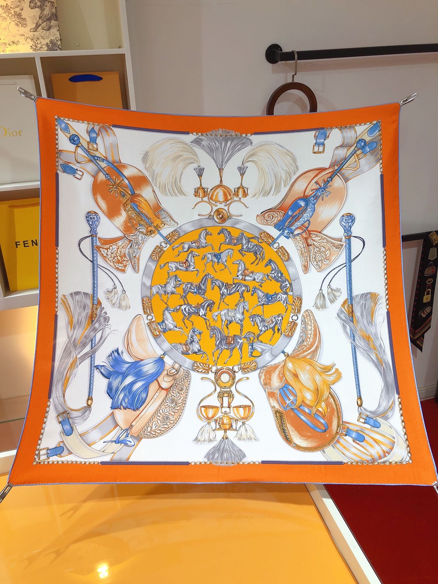 TOP HERMES Square Silk Scarf 90X90cm - 3 Colors
