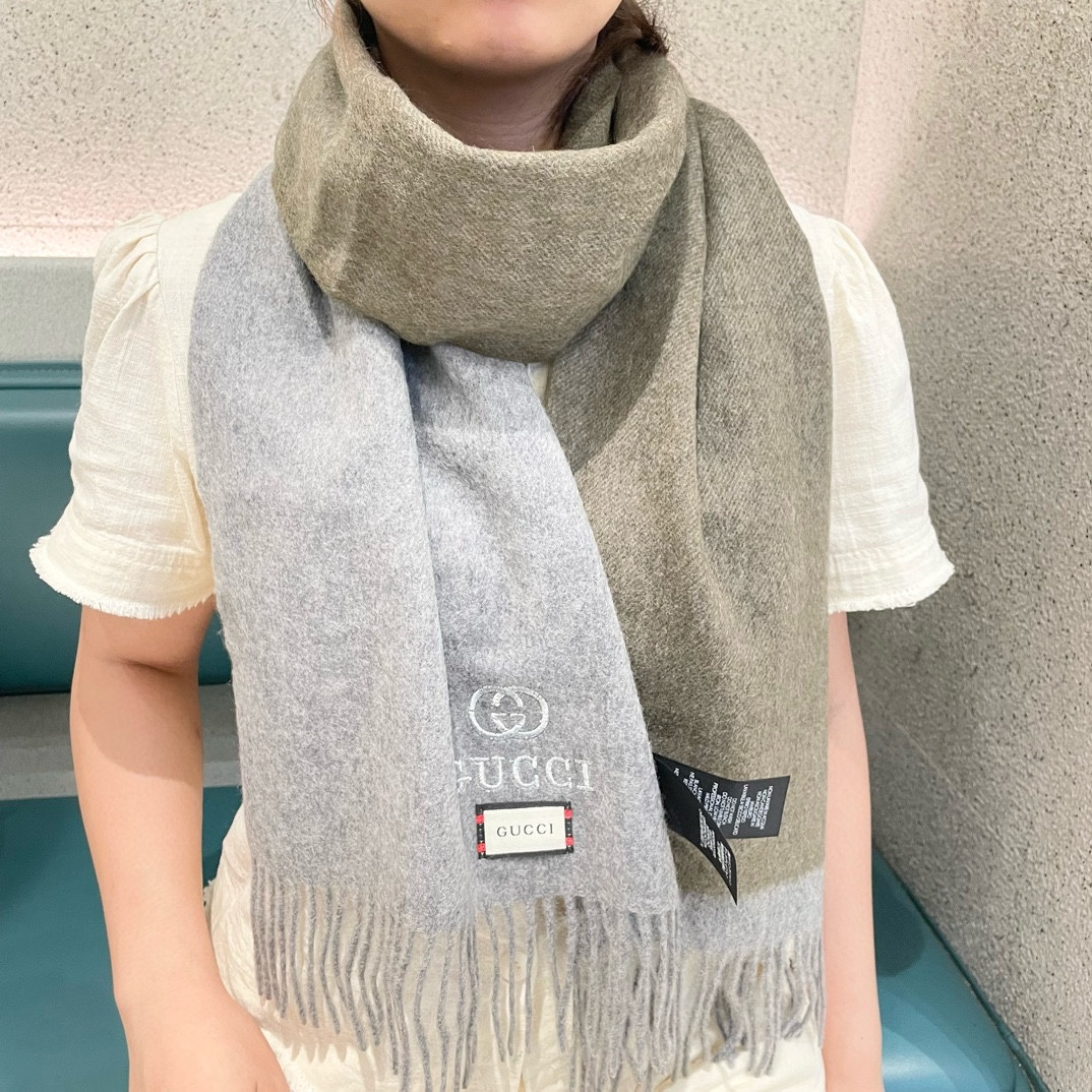 TOP GUCCI Cashmere Scarf  35*190cm - 3 Colors