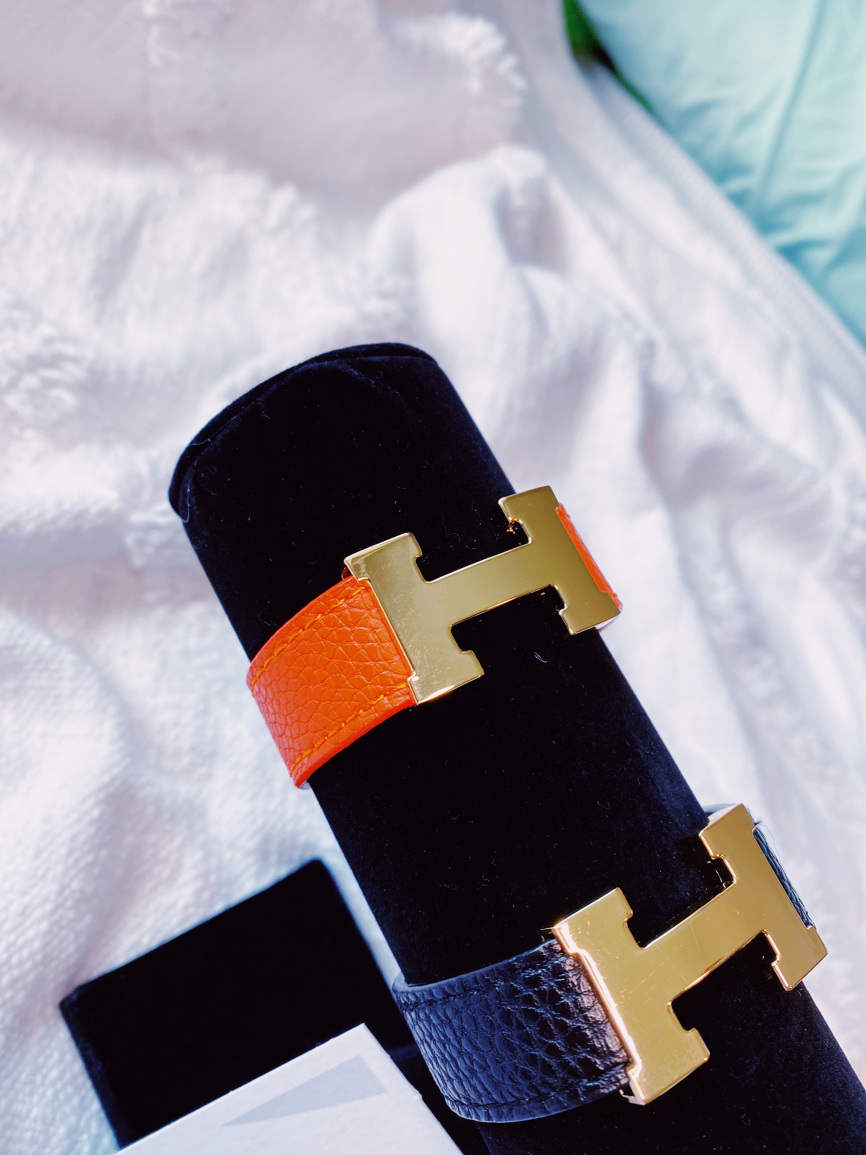 TOP HERMES H Bangle Bracelet