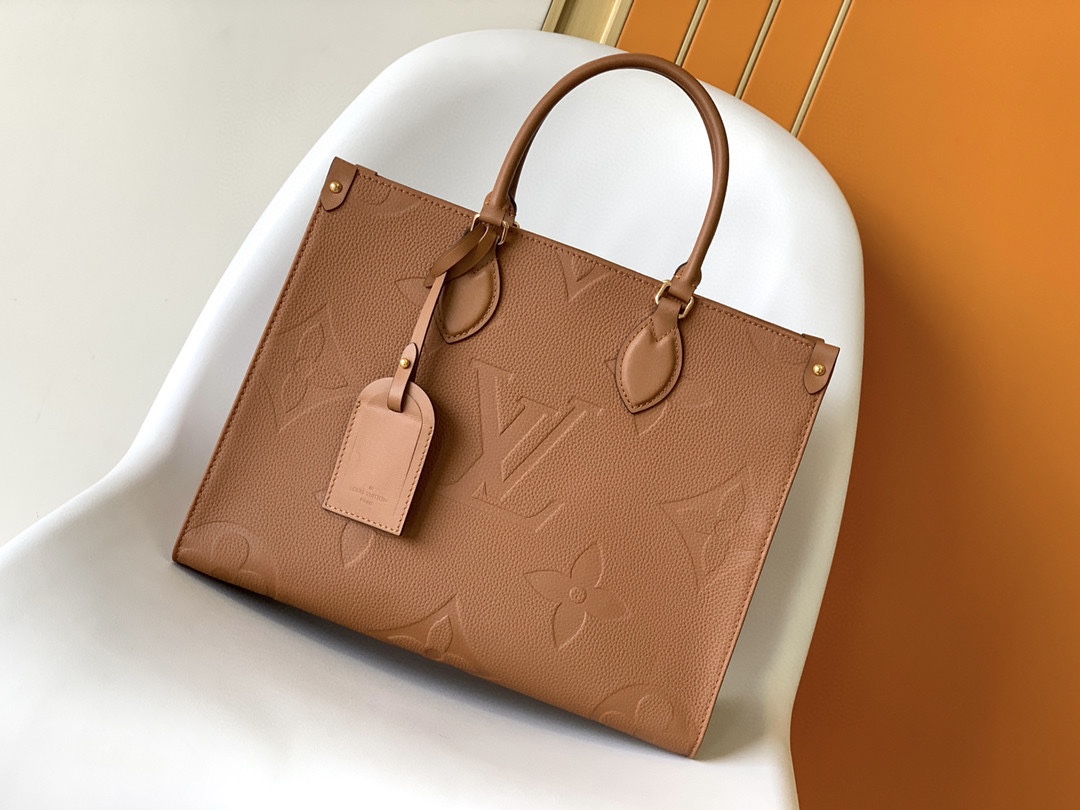 TOP Louis Vuitton LV L*V Monogram Empreinte On The Go Bag 35x27x14cm - 5 Colour
